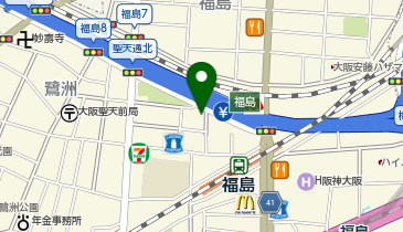 充レン カラオケまねきねこ 大阪福島店の地図画像