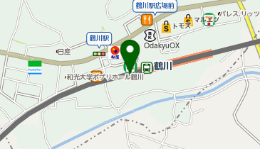 充レン 小田急電鉄 鶴川駅 南口改札外 改札階 宅配ボックス横(上)の地図画像