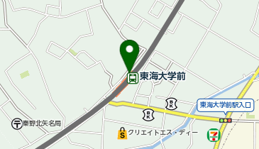 充レン 小田急電鉄 東海大学前駅 改札外 改札階 AED付近(上)の地図画像