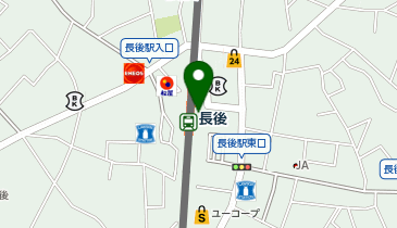 充レン 小田急電鉄 長後駅 改札外 改札階 公衆電話付近(下)の地図画像