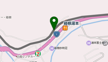 充レン 箱根登山鉄道 箱根湯本駅 改札外 2F 正面口 コインロッカー横(下)の地図画像