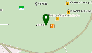 充レン ららぽーとEXPOCITY 1F グリーンサイド エスカレーター横(上)の地図画像