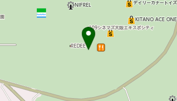 充レン ららぽーとEXPOCITY 1F グリーンサイド エスカレーター横(下)の地図画像