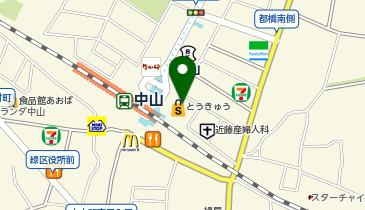 充レン 東急ストア 中山店 2階入り口付近の地図画像