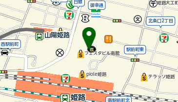 充レン 姫路ヤマトヤシキ 1階 入口付近(上)の地図画像
