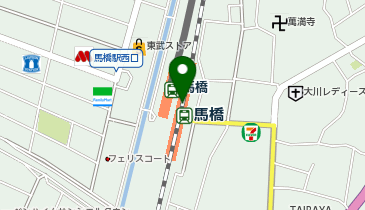 充レン NewDays 馬橋店の地図画像