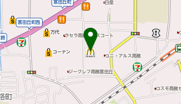 充レン モバイルショップ イオンフードスタイル摂津富田店の地図画像