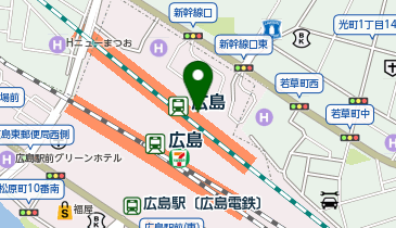 充レン ekie広島 1階 ekieDAINING 入口案内板付近(下)の地図画像