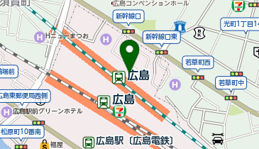 充レン ekie広島 2階 ekieおみやげ館 入口付近AED横(上)の地図画像