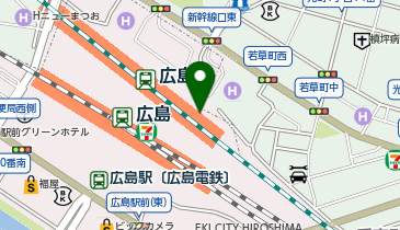 充レン ekie広島 2階 エキエバル 休憩所付近(下)の地図画像