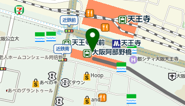 充レン あべのハルカス 58階 展望台(SKYGARDEN300)(上)の地図画像