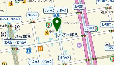 充レン 札幌市営地下鉄 東豊線 さっぽろ駅 改札外 20番出口付近(下)の地図画像