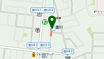 充レン 札幌市営地下鉄 南北線 澄川駅 改札外 コインロッカー付近(下)の地図画像