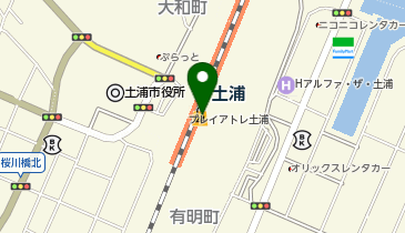 充レン JR東日本 土浦駅 改札外 3階東口側コンコースの地図画像