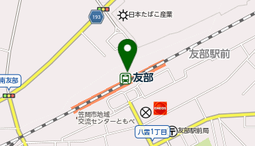 充レン JR東日本 友部駅 改札内 改札付近(上)の地図画像