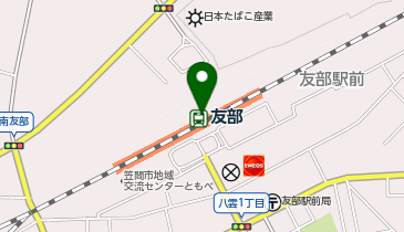 充レン JR東日本 友部駅 改札内 改札付近(下)の地図画像