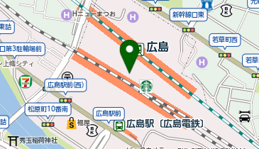 充レン JR広島駅 改札内 中央改札付近(上)の地図画像