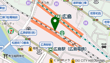 充レン JR広島駅 改札内 中央改札付近(下)の地図画像