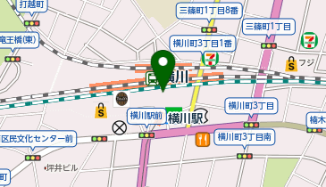 充レン JR横川駅 改札外 北口改札付近(上)の地図画像