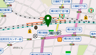 充レン JR横川駅 改札外 北口改札付近(下)の地図画像
