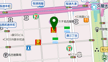 充レン カラオケまねきねこ 名古屋錦店(上)の地図画像