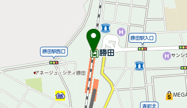 充レン JR東日本 勝田駅 改札内 3・4番線ホーム側公衆電話横(上)の地図画像