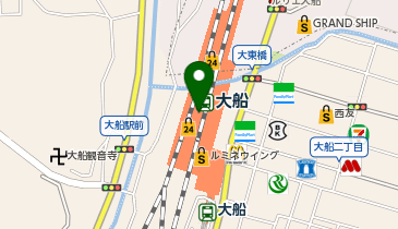 充レン JR東日本 大船駅 改札内 南改札付近(上)の地図画像