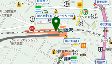 充レン JR東日本 藤沢駅 改札外 北口側エレベーター付近(下)の地図画像