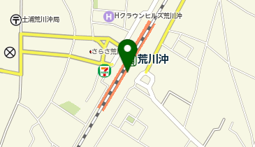 充レン JR東日本 荒川沖駅 改札内 改札正面(下)の地図画像