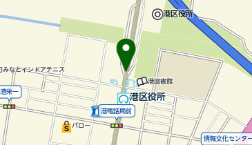 充レン 名古屋市営地下鉄 港区役所駅 改札外 1出入口付近(上)の地図画像