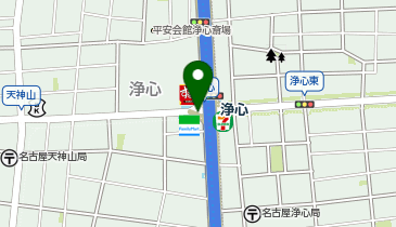 充レン 名古屋市営地下鉄 浄心駅 西改札外 自動販売機付近 (下)の地図画像