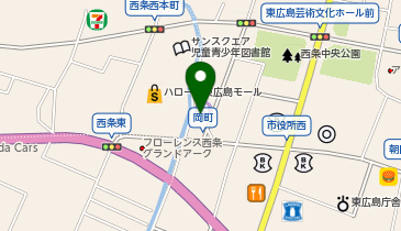 充レン カラオケまねきねこ 西条岡町店 カウンター上の地図画像
