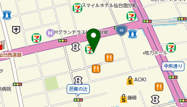 充レン カラオケまねきねこ 仙台一番町ぶらんどーむ店(下)の地図画像