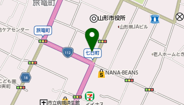 充レン カラオケまねきねこ 山形七日町店の地図画像