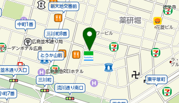 充レン カラオケまねきねこ 広島流川店(上)の地図画像