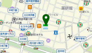 充レン カラオケまねきねこ 広島流川店(下)の地図画像
