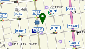 充レン カラオケまねきねこ 帯広駅前店の地図画像