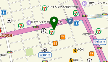 充レン カラオケまねきねこ 仙台一番町ぶらんどーむ2号店の地図画像