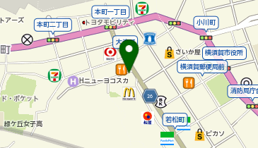 充レン カラオケまねきねこ 横須賀中央店の地図画像