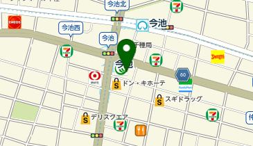 充レン カラオケまねきねこ 今池店(上)の地図画像