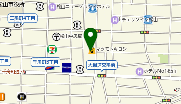 充レン カラオケまねきねこ 松山大街道店の地図画像