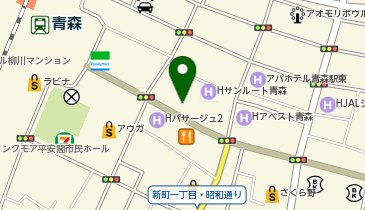 充レン カラオケまねきねこ 青森新町通り店の地図画像