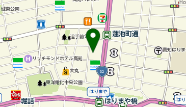 充レン カラオケまねきねこ 高知はりまや橋店の地図画像