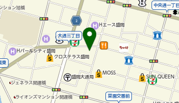 充レン カラオケまねきねこ 盛岡大通り店(下)の地図画像