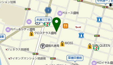 充レン カラオケまねきねこ 盛岡大通り店(上)の地図画像