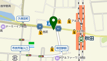 充レン カラオケまねきねこ 秋田駅前店(下)の地図画像