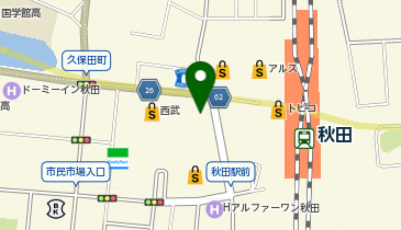 充レン カラオケまねきねこ 秋田駅前店(上)の地図画像