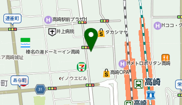 充レン カラオケまねきねこ 高崎駅西口2号店の地図画像