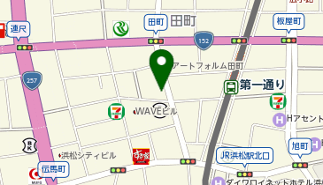 充レン カラオケまねきねこ 浜松田町店(上)の地図画像