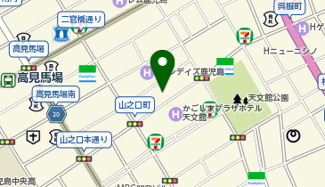 充レン カラオケまねきねこ 鹿児島天文館店の地図画像